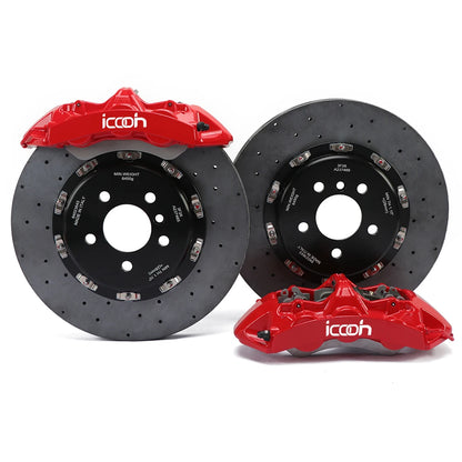 ICOOH RACING High Performance 6 Pot Brake Kit Carbon Ceramic Disc Racing Brakes For Dodge