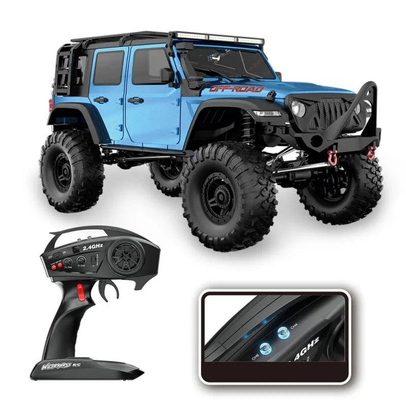 Upgraded Version 1:10 R1011 Wrangler Full-scale Remote Control Model Car Simulation High-speed Off-road Climb RC Cars Toys Gifts