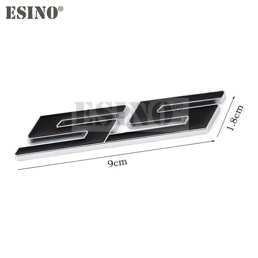 New Car Styling 3D Metal Chrome Zinc Alloy Emblem Car Body SS Front Grill Badge Sticker Decal for Chevrolet SS Camaro SS