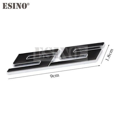 New Car Styling 3D Metal Chrome Zinc Alloy Emblem Car Body SS Front Grill Badge Sticker Decal for Chevrolet SS Camaro SS