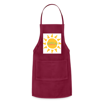 Adjustable Apron - burgundy