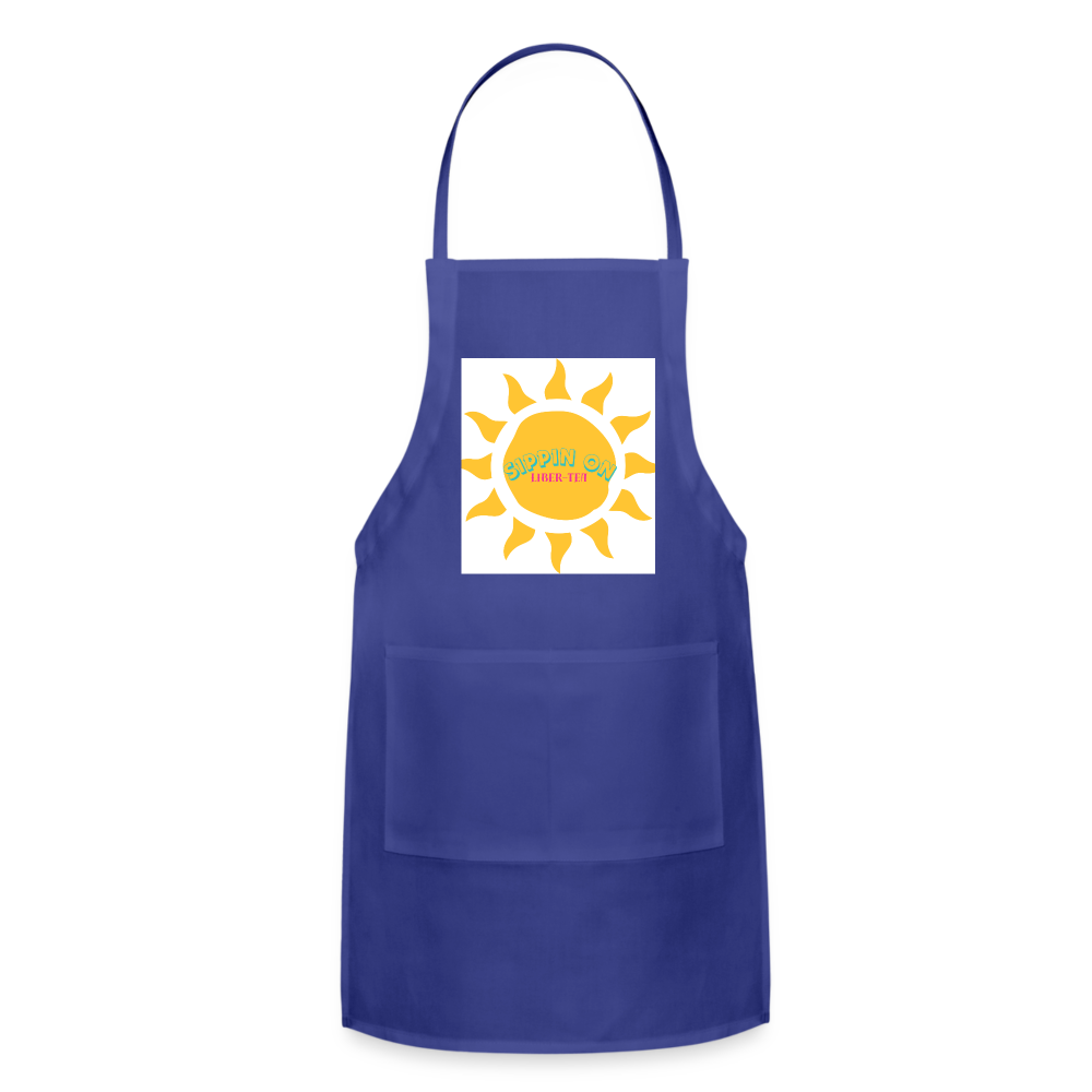 Adjustable Apron - royal blue