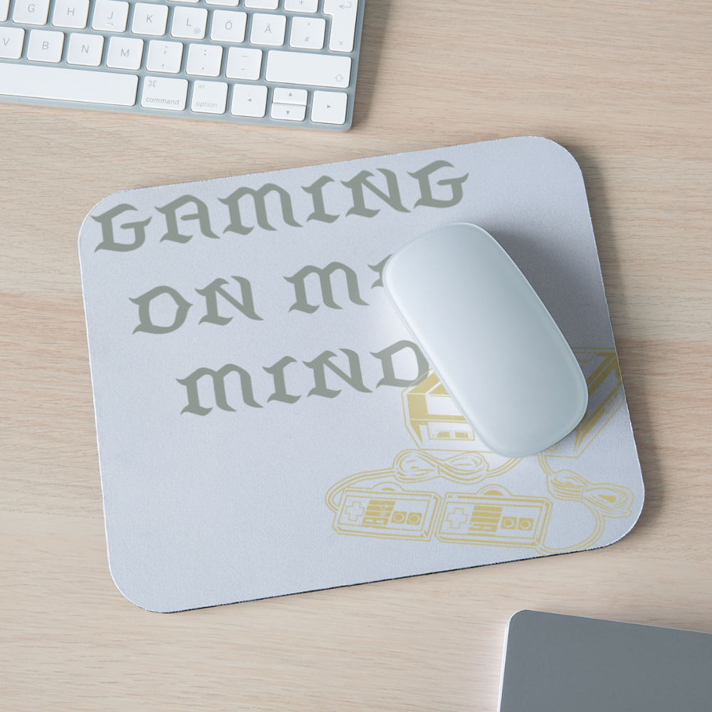 Retro Gaming Mouse pad Horizontal - white